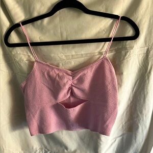 Pink Pacsun Cut out Tank. Size Medium
